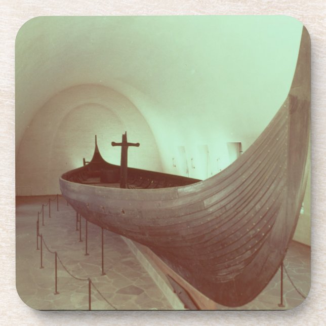 Dessous-de-verre Le drakkar de Gokstad (bois) (Devant)