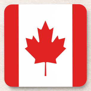 Dessous-de-verre Le drapeau de feuille d'érable du Canada