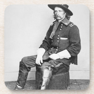 Dessous-de-verre Le Général George A. Custer (photo de b/w)