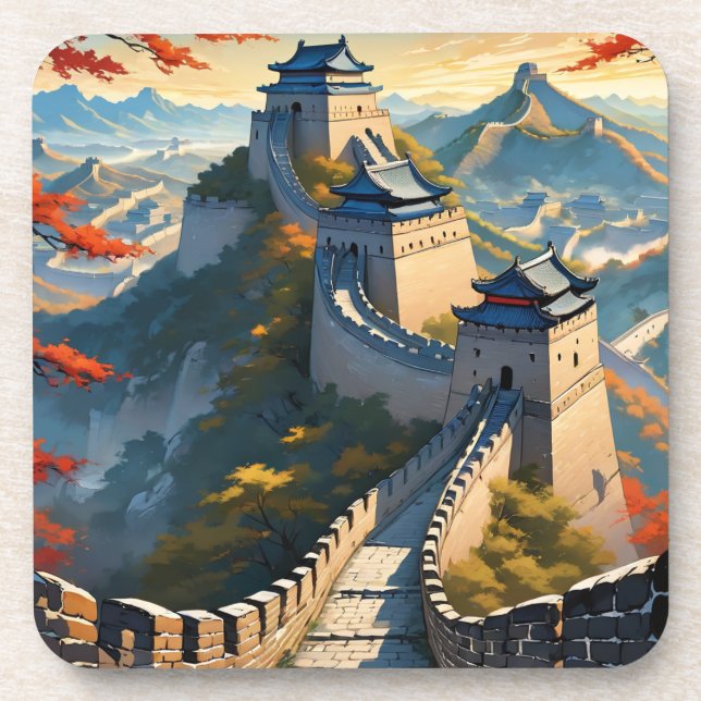 Dessous-de-verre Le grand mur de l'art chinois (Devant)