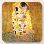 Dessous-de-verre Le Kiss Gustav Klimt<br><div class="desc">Peintre autrichien impérial Gustav Klimt,  chef-d'oeuvre : La peinture de Kiss</div>