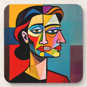 Dessous-de-verre Le Masque et le Monstre - Portrait d'un Trompeur
