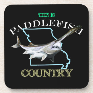 Dessous-de-verre Le Missouri est un pays de paddlefish