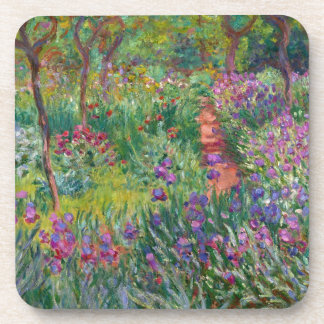 Dessous-de-verre le monet fleurit le cru le-iris-jardin-à-giverny