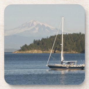 Dessous-de-verre Le mont Baker domine le paysage