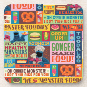 Dessous-de-verre Le Motif de camion Foodie de Cookie Monster