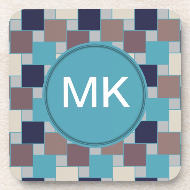 Dessous-de-verre Le paon sur la plage (Devant)