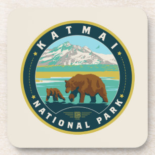 Dessous-de-verre Le Parc national de Katmai
