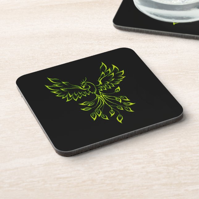 Dessous-de-verre Le Phénix Vert se lève sur le noir  (Côté gauche)