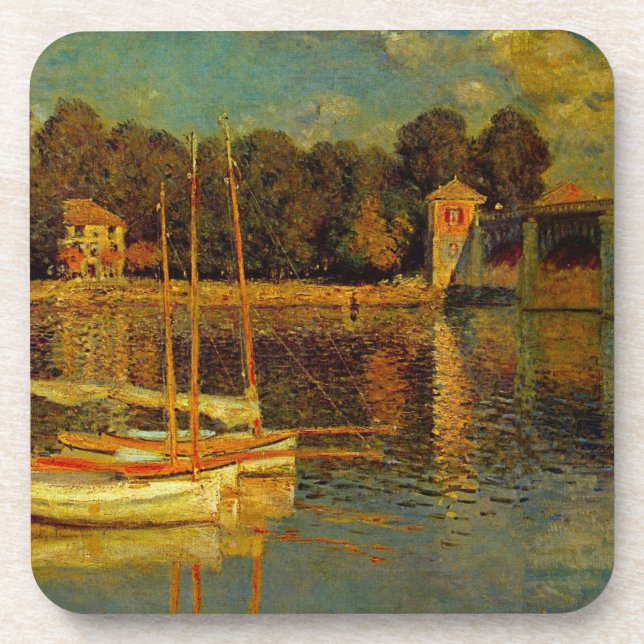 Dessous-de-verre Le Pont à Argenteuil par Claude Monet (Devant)