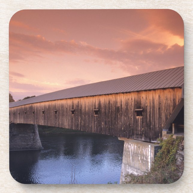 Dessous-de-verre Le pont couvert le plus long des États-Unis (Devant)