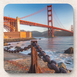 Dessous-de-verre Le pont du Golden Gate depuis Fort Point