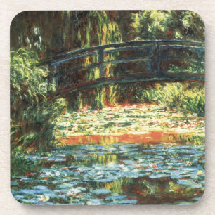 Dessous-de-verre Le Pont sur le bassin aux nymphéas par Claude Mone