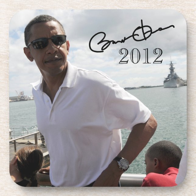 Dessous-de-verre Le président Barack Obama 2012 (Devant)