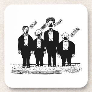 Dessous-de-verre Le Quatuor, chanteurs de barbier,