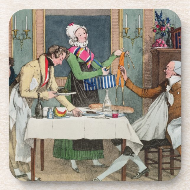 Dessous-de-verre Le Restaurant, pub. par Rodwell et Martin, 1820 (c (Devant)