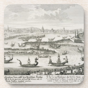 Dessous-de-verre Le roi de la résidence du Siam, du 'einer