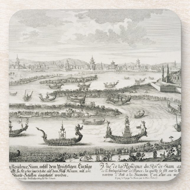 Dessous-de-verre Le roi de la résidence du Siam, du 'einer (Devant)