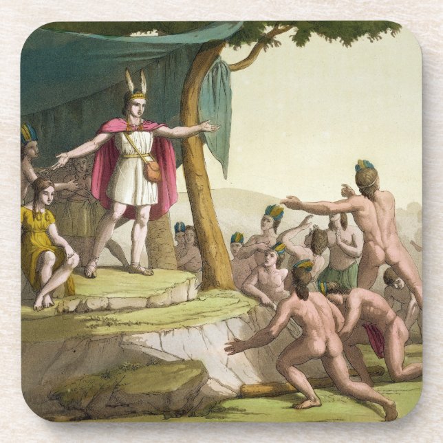 Dessous-de-verre Le Roi Manco Capac et maman de la Reine Coya (Devant)