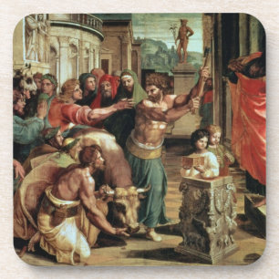 Dessous-de-verre Le sacrifice chez Lystra (bande dessinée pour le