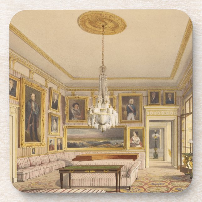 Dessous-de-verre Le salon rayé, Chambre d'Apsley, 1853 (prin (Devant)
