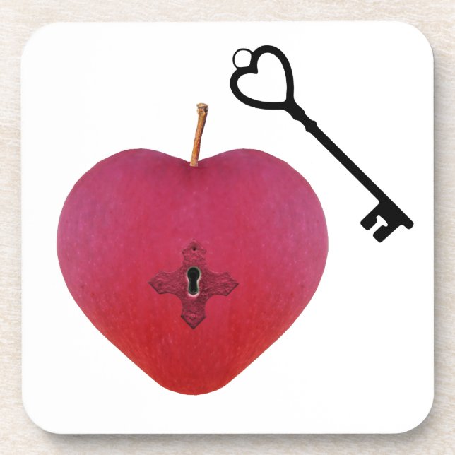 Dessous-de-verre Le secret amour Apple (Devant)