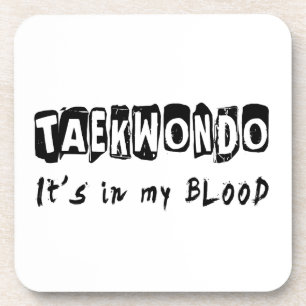 Dessous-de-verre Le Taekwondo il est dans mon sang