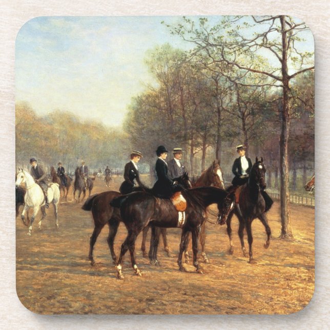 Dessous-de-verre Le tour de matin, rangée putréfiée, Hyde Park, (Devant)