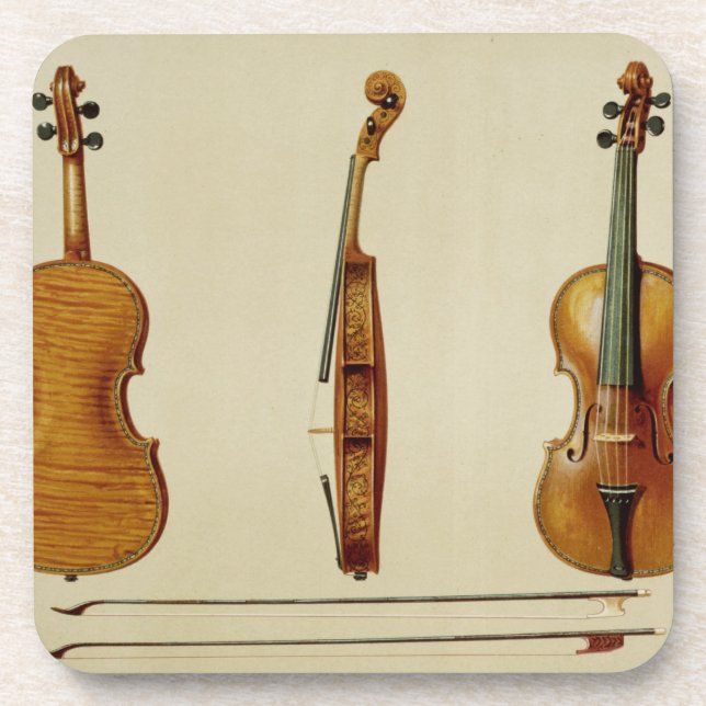 Dessous-de-verre Le violon de Hellier fait par Antonio Stradivarius (Devant)