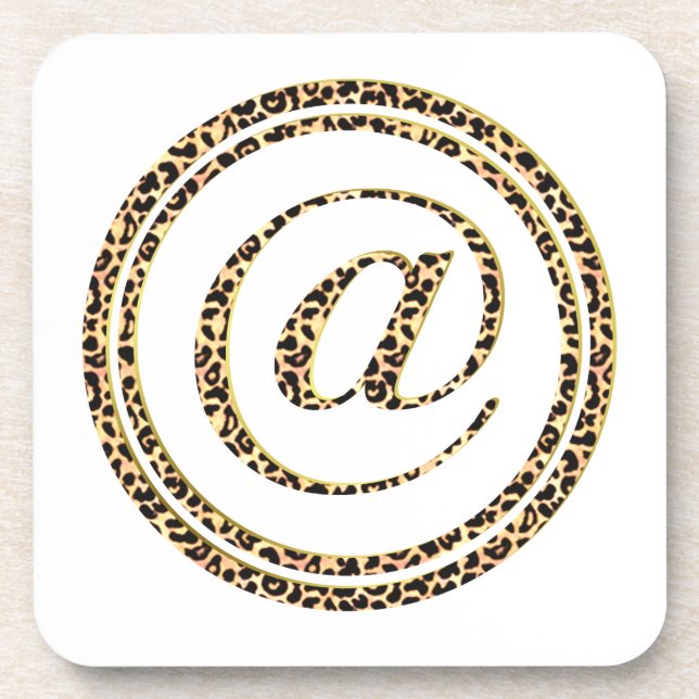 Dessous-de-verre Leopard @ (Devant)