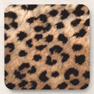Dessous-de-verre Leopard Cheetah Poster de animal Girly Moderne ten