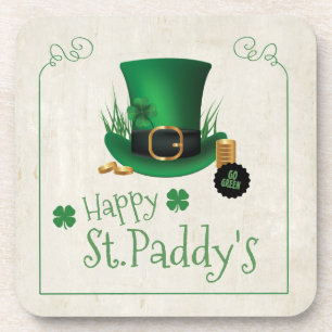 Dessous-de-verre Leprechaun Casquette Happy St. Paddy's ID636