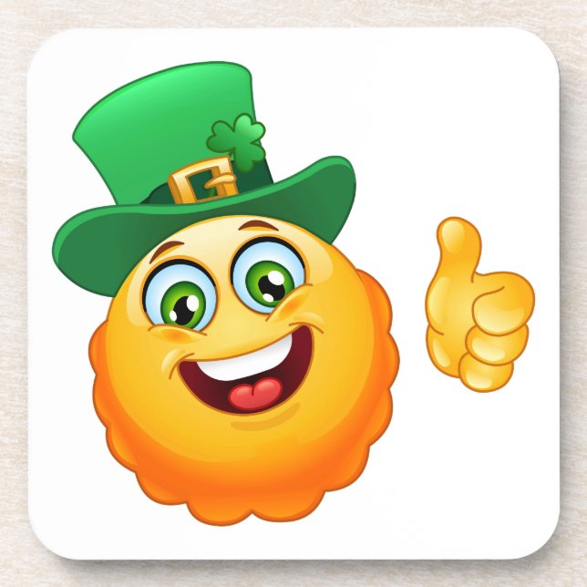 Dessous-de-verre leprechaun emoji (Devant)