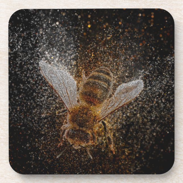 Dessous-de-verre Les abeilles tombées sont magiques (Devant)