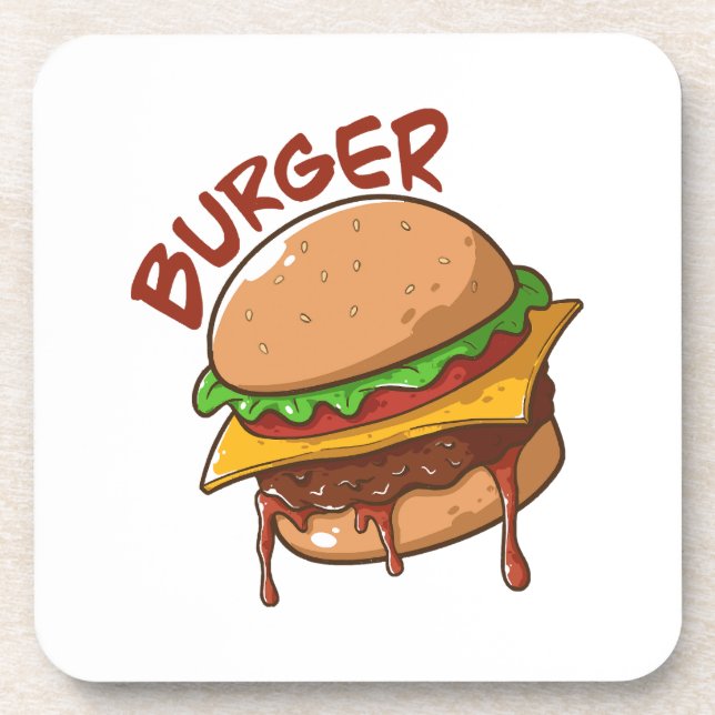 Dessous-de-verre Les amateurs de hamburgers (Devant)