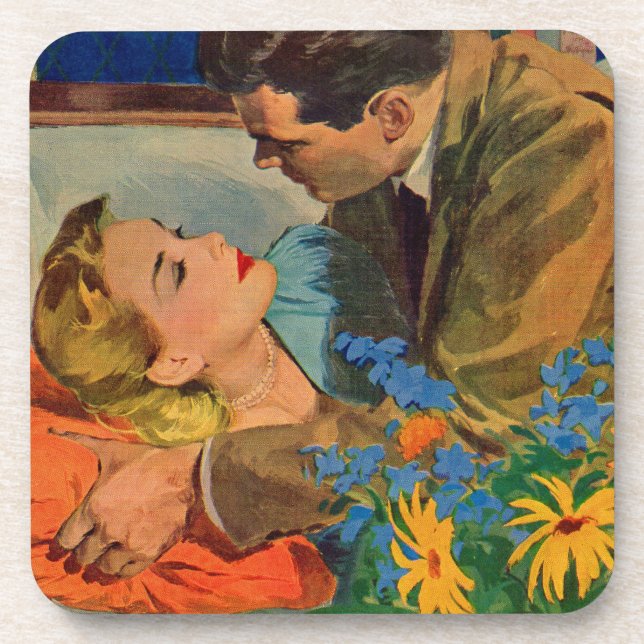 Dessous-de-verre Les amoureux en amour (Devant)
