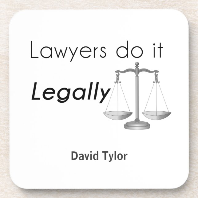 Dessous-de-verre Les avocats le font ! (Devant)