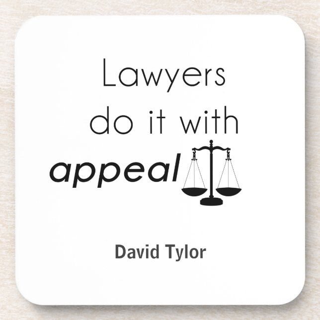 Dessous-de-verre Les avocats le font avec (Devant)