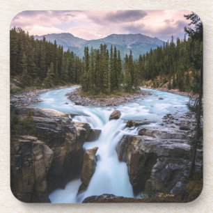 Dessous-de-verre Les cascades Parc national Jasper, Canada