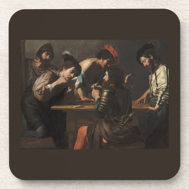 Dessous-de-verre Les Cheats, Les Soldats Mercenaires Jouant Des Car (Devant)