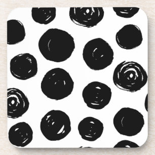 Dessous-de-verre Les Coasters de Black Polka