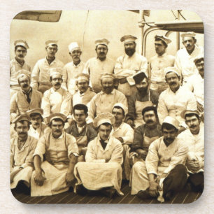Dessous-de-verre Les cuisiniers du bateau à bord de R.M.S. Teutoni