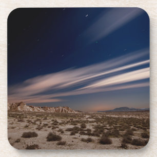 Dessous-de-verre Les déserts Navarre Bardenas désert la nuit