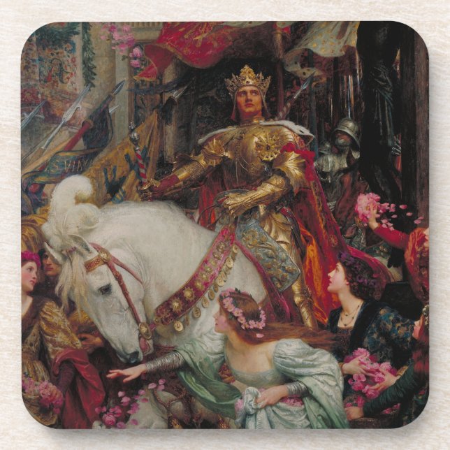 Dessous-de-verre Les Deux Couronnes de Sir Frank Bernard Dicksee (Devant)