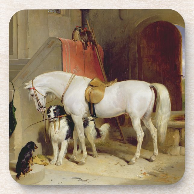 Dessous-de-verre Les Favoris de Prince George (huile sur toile) (Devant)