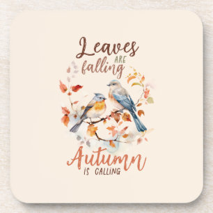 Dessous-de-verre Les feuilles Chutent - Les Oiseaux D'Automne Et Le