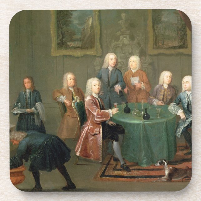 Dessous-de-verre Les frères Clarke avec d'autres messieurs prenant (Devant)