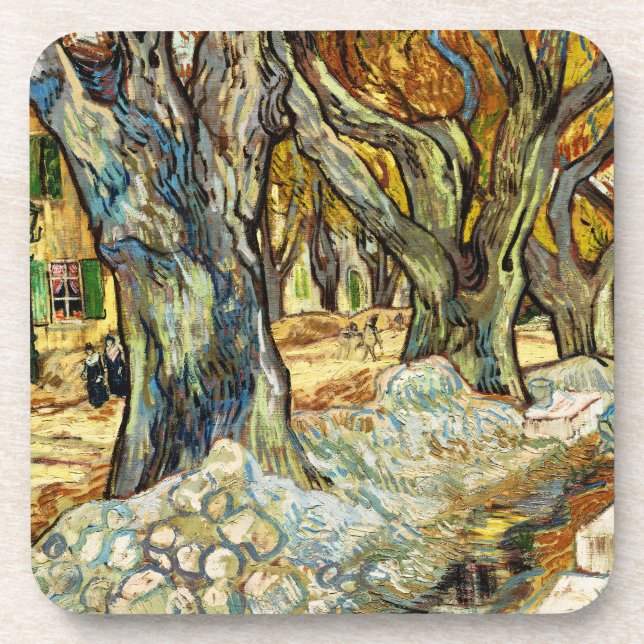 Dessous-de-verre Les Grands Platanes Par Vincent Van Gogh (Devant)