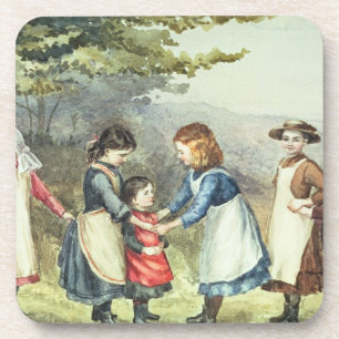 Dessous-de-verre Les jeux des enfants, c.1880 (la semaine sur le
