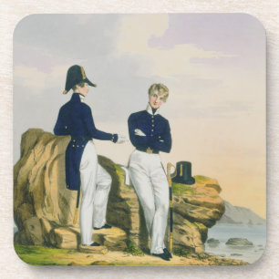 Dessous-de-verre Les midshipmans, plaquent 3 du 'costume du Nav